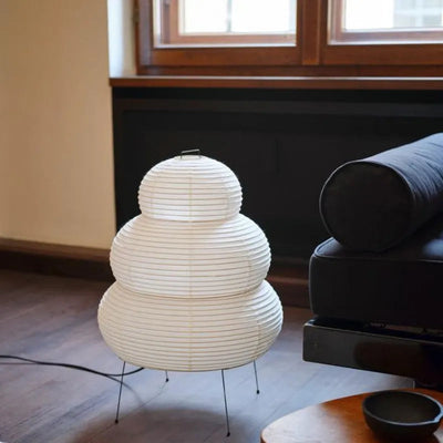 Hinori | Wabi-Sabi Tripod Floor Lamp OpalDwell