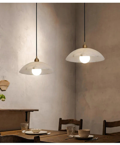 Elara | Alabaster & Marble Hanging Lamps - OpalDwell