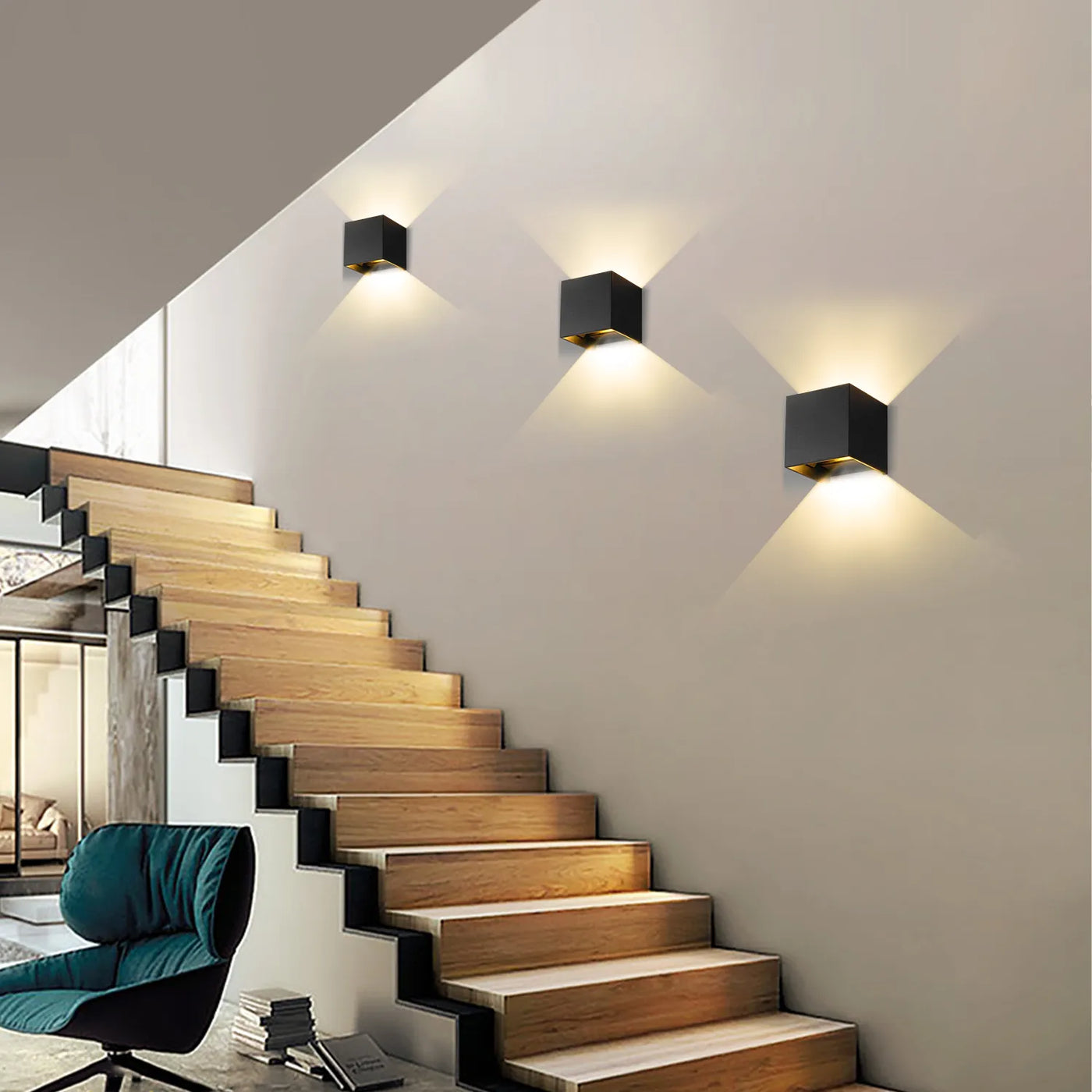 Aureon Wall Lamp Wireless USB Rechargeable Cordless Design 65 Hours Ambient Light - OpalDwell