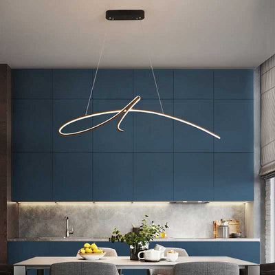 CirroNova | Modern Strip Pendant Light For Living Room - OpalDwell
