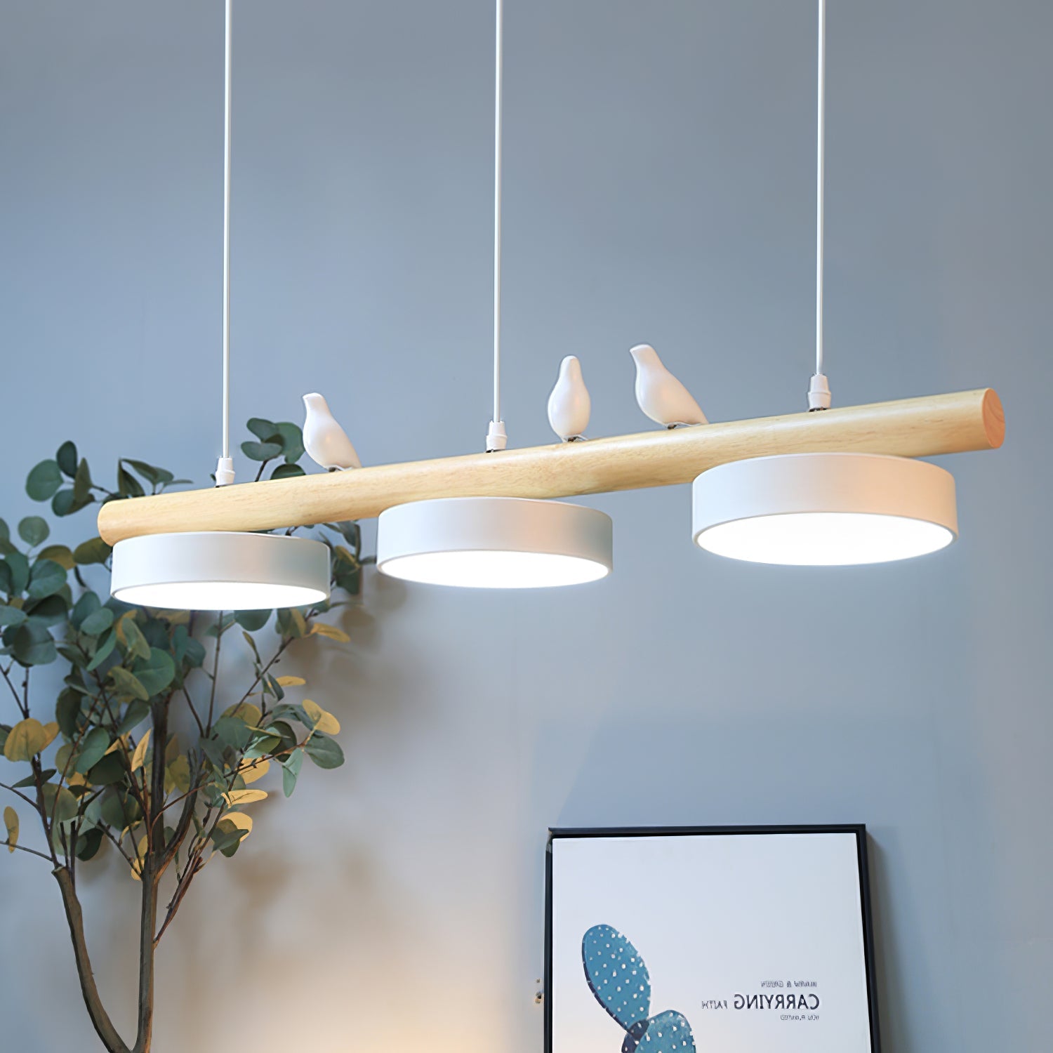 LyraNest Bird Pendant Light Nature Inspired Lamp For Home OpalDwell