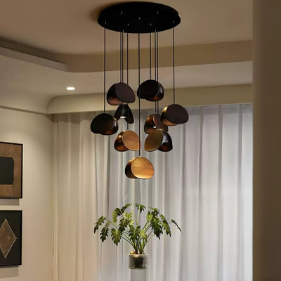 SylvaLeaf Pendant Light Natural Wood Round Leaf Shade - OpalDwell