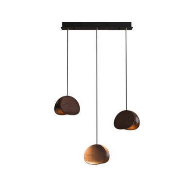 SylvaLeaf Pendant Light Natural Wood Round Leaf Shade - OpalDwell