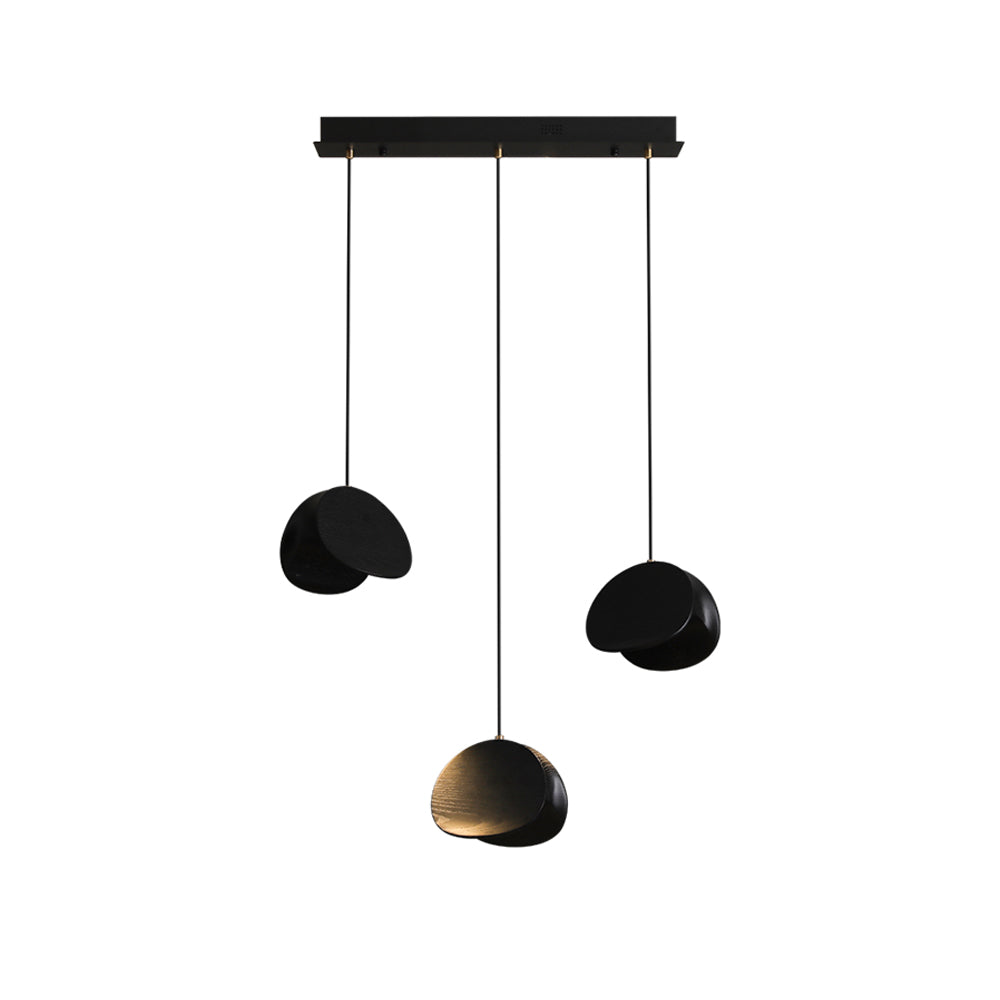SylvaLeaf Pendant Light Natural Wood Round Leaf Shade - OpalDwell