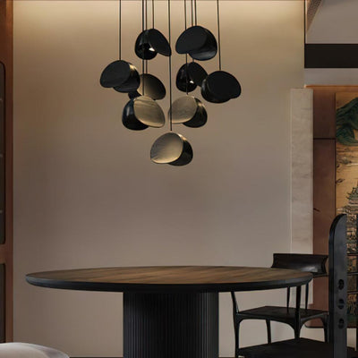SylvaLeaf Pendant Light Natural Wood Round Leaf Shade - OpalDwell