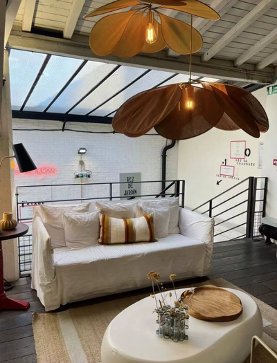 Vellora | Petal Pendant Light With Soft Floral Glow For Living Rooms - OpalDwell