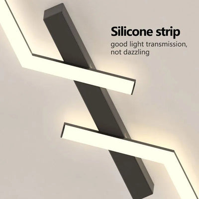 SleekGlow Ceiling Light with Integrated LED Line OpalDwell