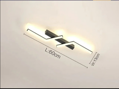 SleekGlow Ceiling Light with Integrated LED Line OpalDwell