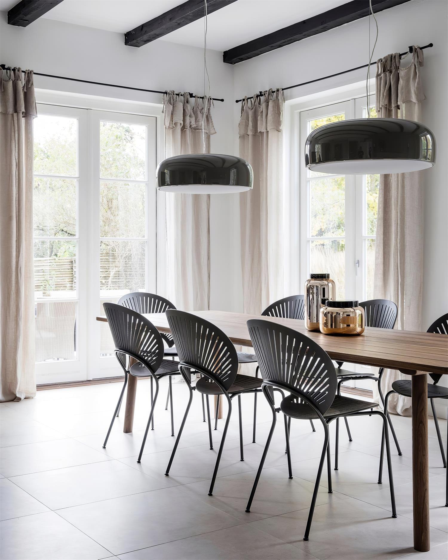AstraLume Ceiling Pendant Light With Sleek Glow Design - OpalDwell