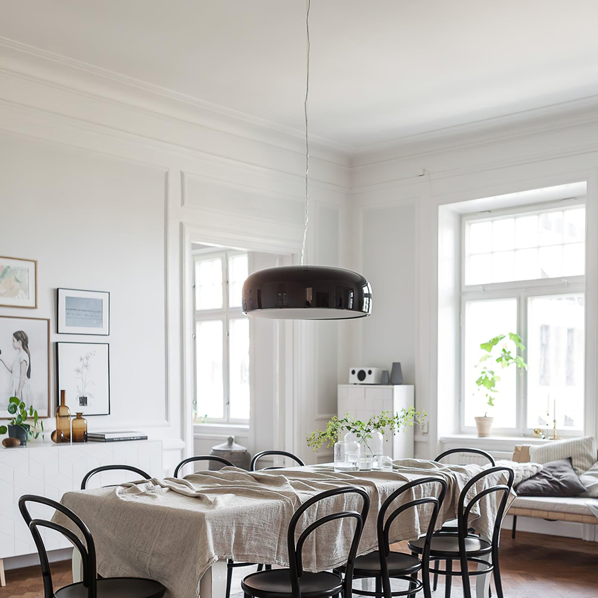 AstraLume Ceiling Pendant Light With Sleek Glow Design - OpalDwell