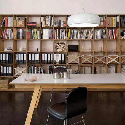 AstraLume Ceiling Pendant Light With Sleek Glow Design - OpalDwell