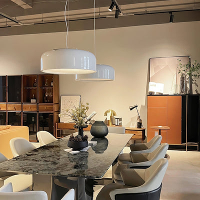 AstraLume Ceiling Pendant Light With Sleek Glow Design - OpalDwell