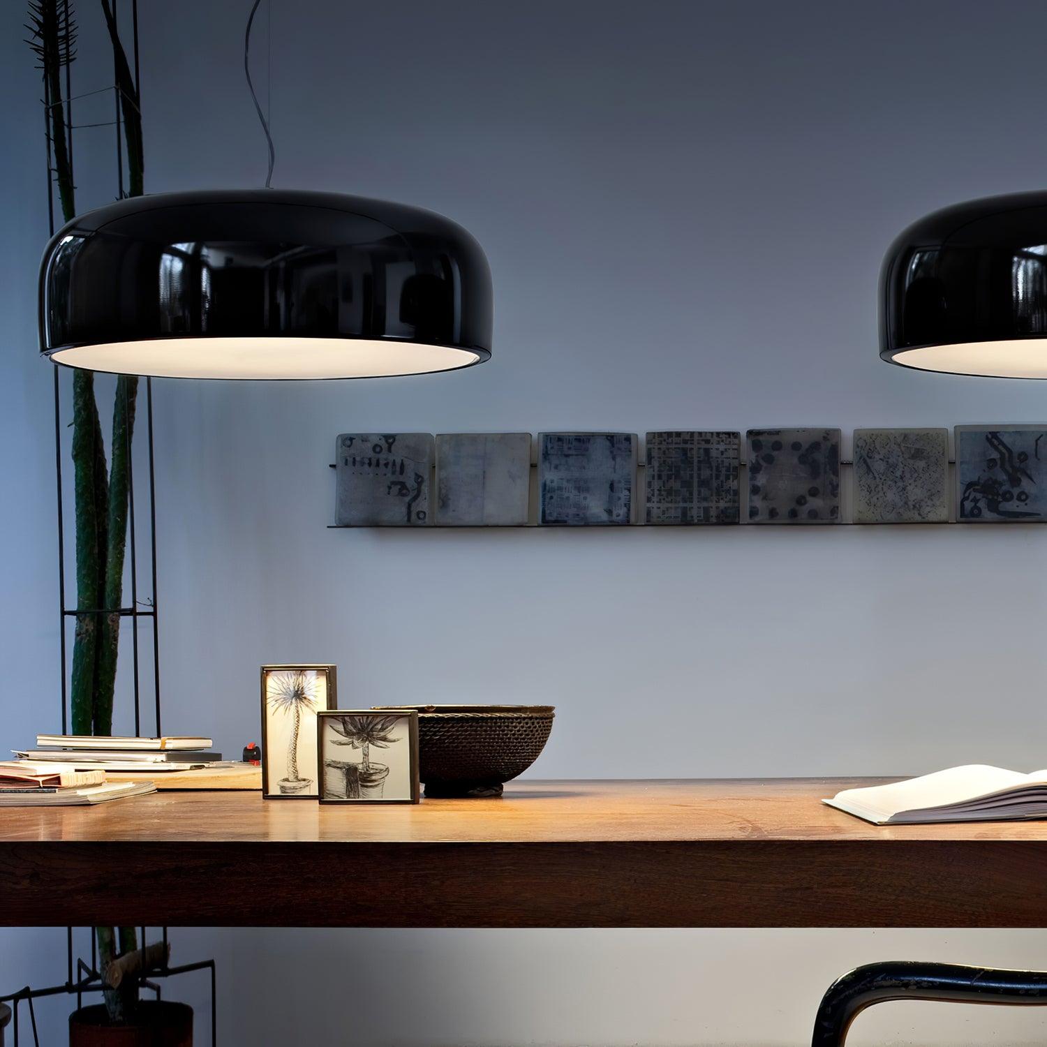 AstraLume Ceiling Pendant Light With Sleek Glow Design - OpalDwell