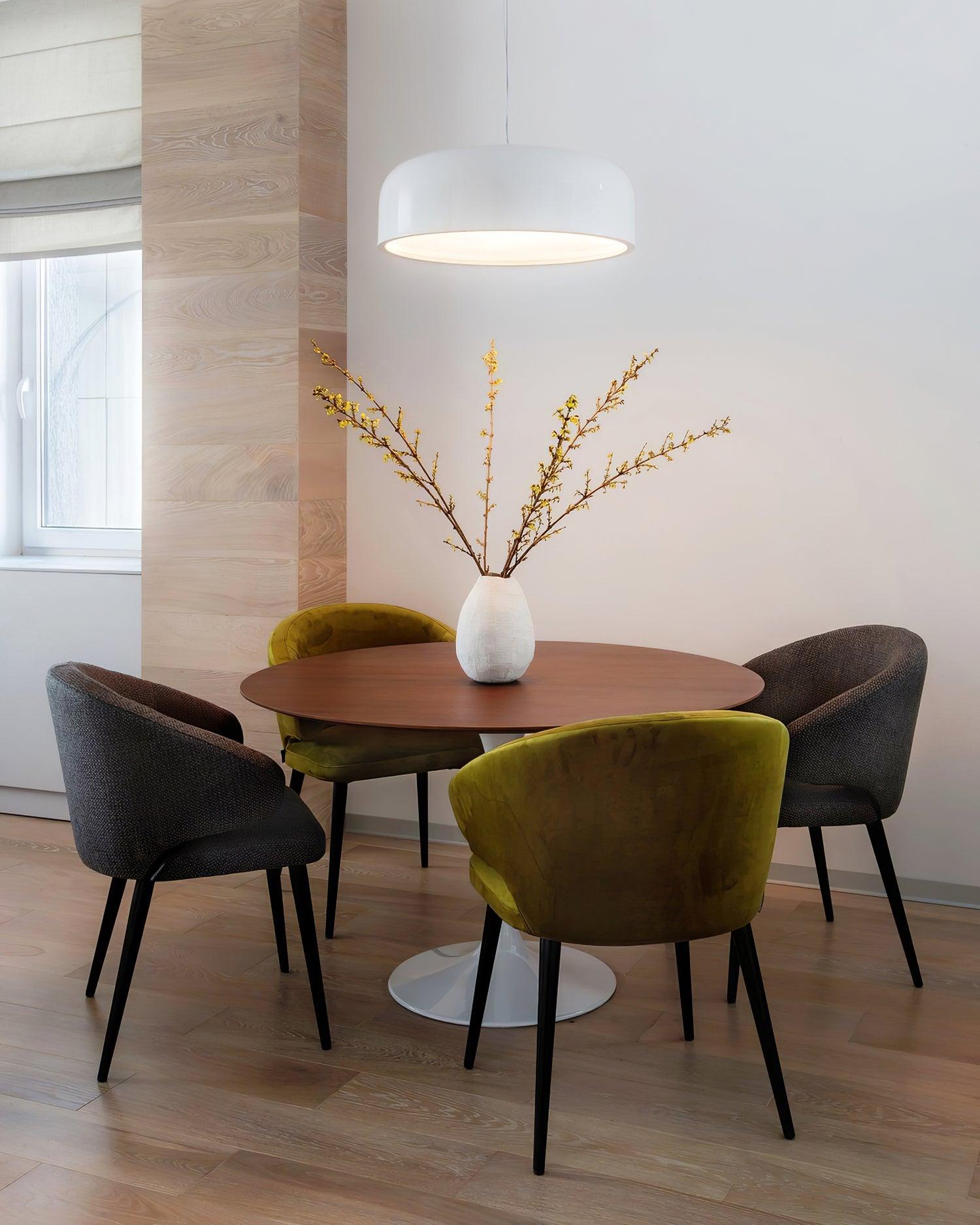 AstraLume Ceiling Pendant Light With Sleek Glow Design - OpalDwell