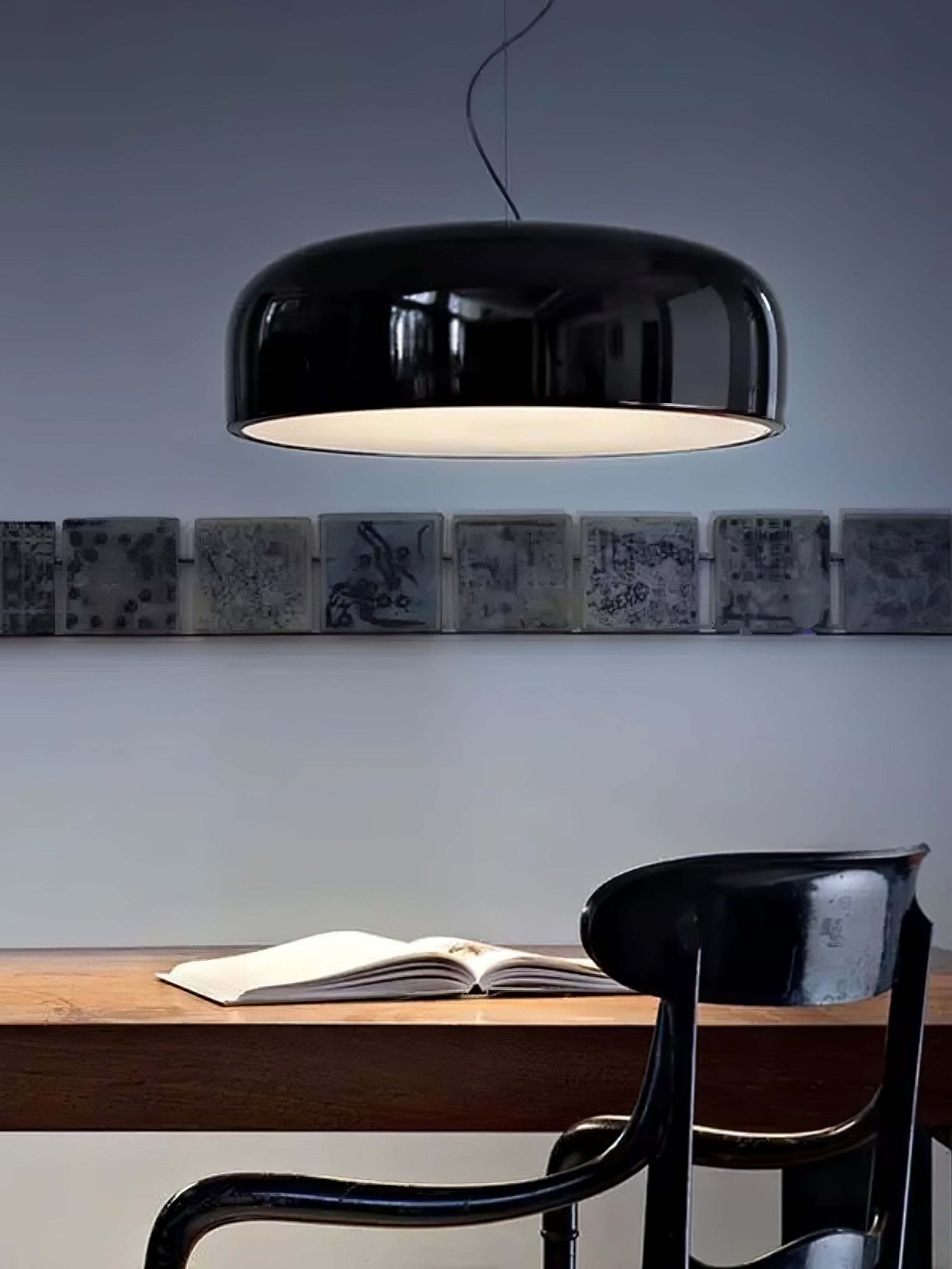 AstraLume Ceiling Pendant Light With Sleek Glow Design - OpalDwell