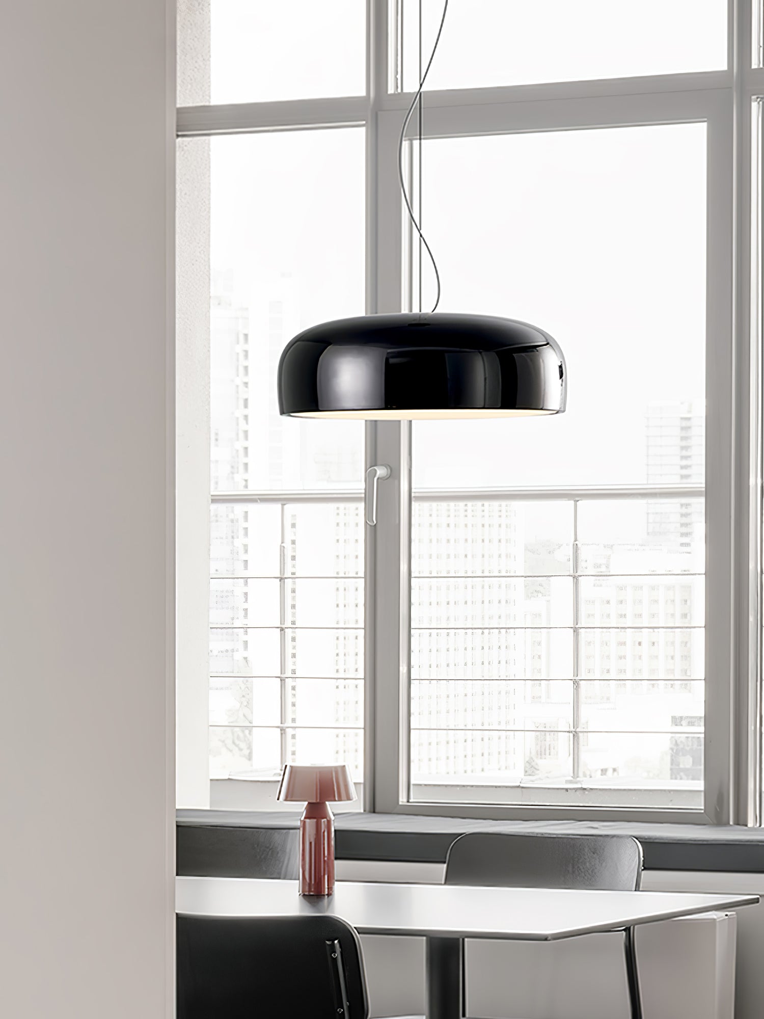 AstraLume Ceiling Pendant Light With Sleek Glow Design - OpalDwell