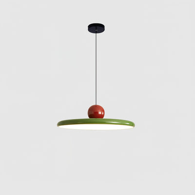CrimsonLoom Pendant Light Adjustable Red Metal Kitchen Lamp - OpalDwell