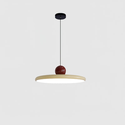 CrimsonLoom Pendant Light Adjustable Red Metal Kitchen Lamp - OpalDwell