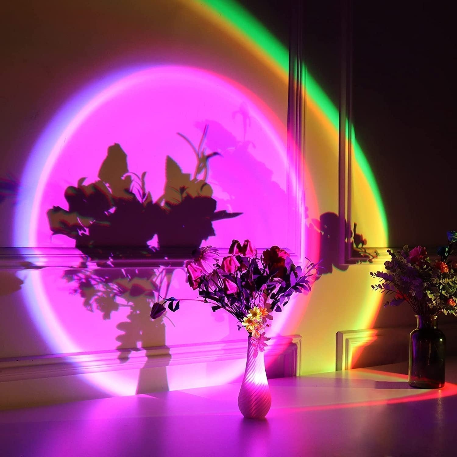 SolaraNova Sunset Projector Desk Lamp USB Powered Mood Lighting - OpalDwell