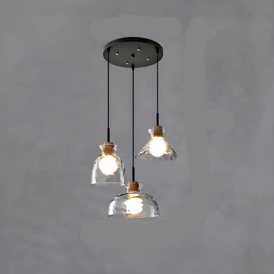 Elora Glass Chandelier | Minimalist Elegant Illumination - OpalDwell
