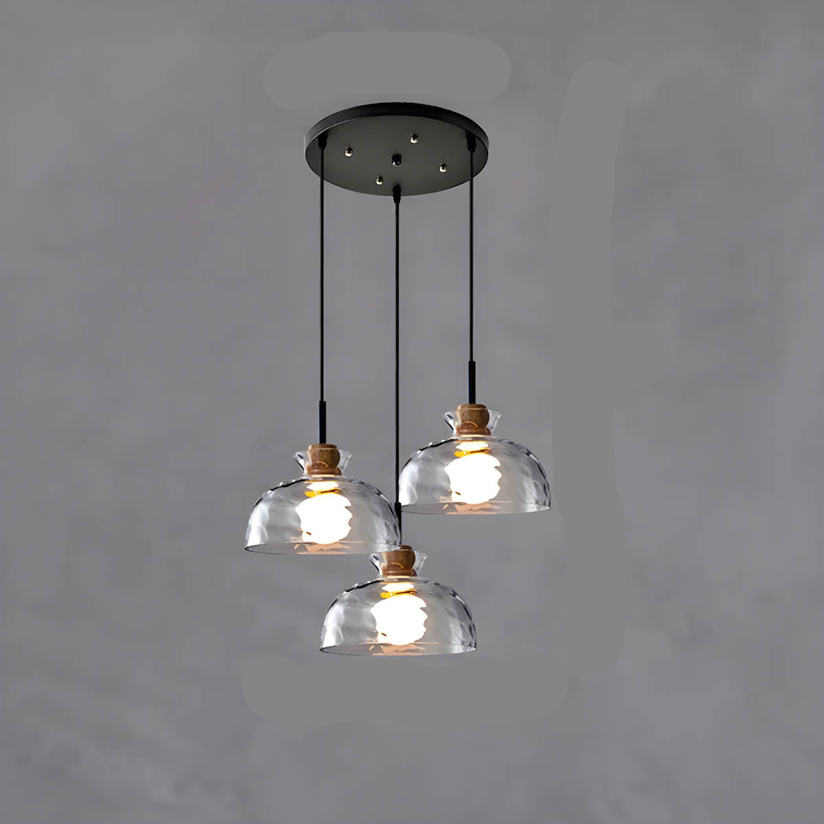 Elora Glass Chandelier | Minimalist Elegant Illumination - OpalDwell