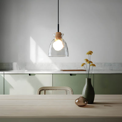 Elora Glass Chandelier | Minimalist Elegant Illumination - OpalDwell