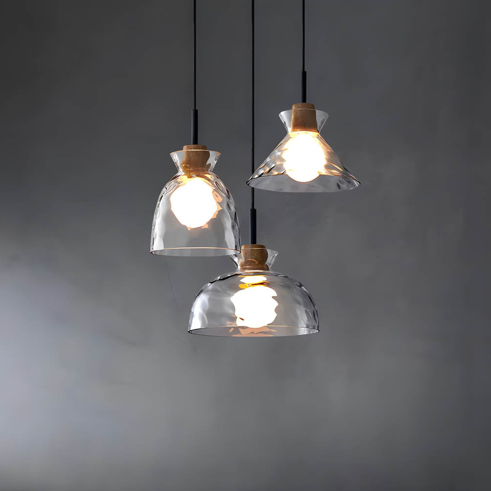 Elora Glass Chandelier | Minimalist Elegant Illumination - OpalDwell