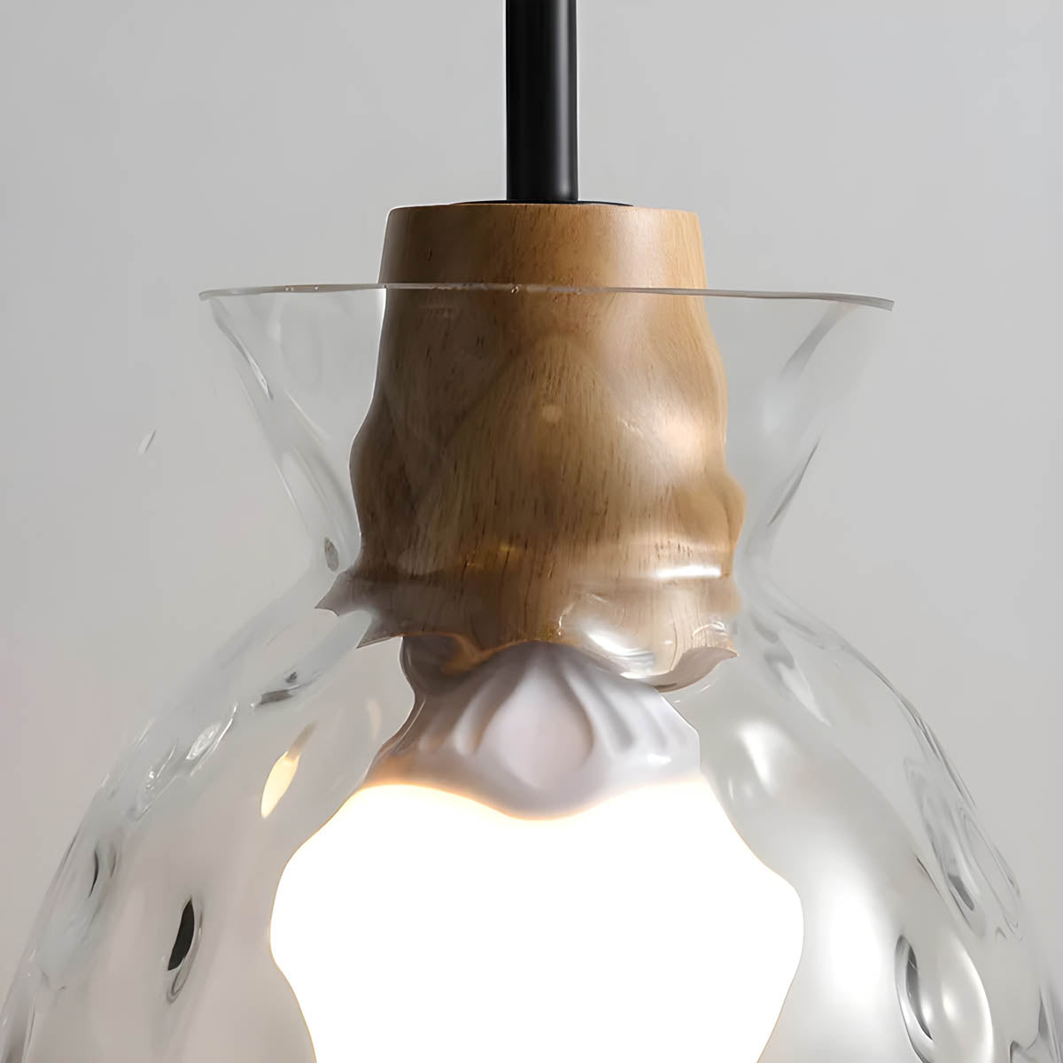 Elora Glass Chandelier | Minimalist Elegant Illumination - OpalDwell