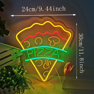 NibbleGlow Neon Night Light Colorful Fast Food Sign - OpalDwell