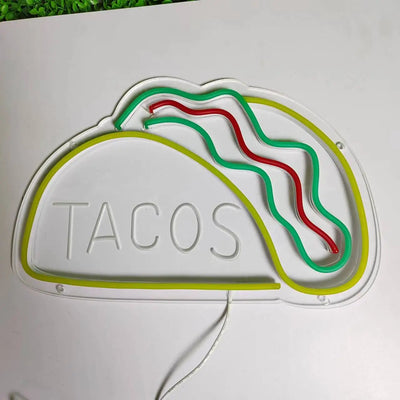 NibbleGlow Neon Night Light Colorful Fast Food Sign - OpalDwell