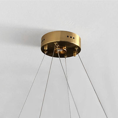 Contemporary Spiral Acrylic Chandelier With Luxury LED Ring Light OpalDwell