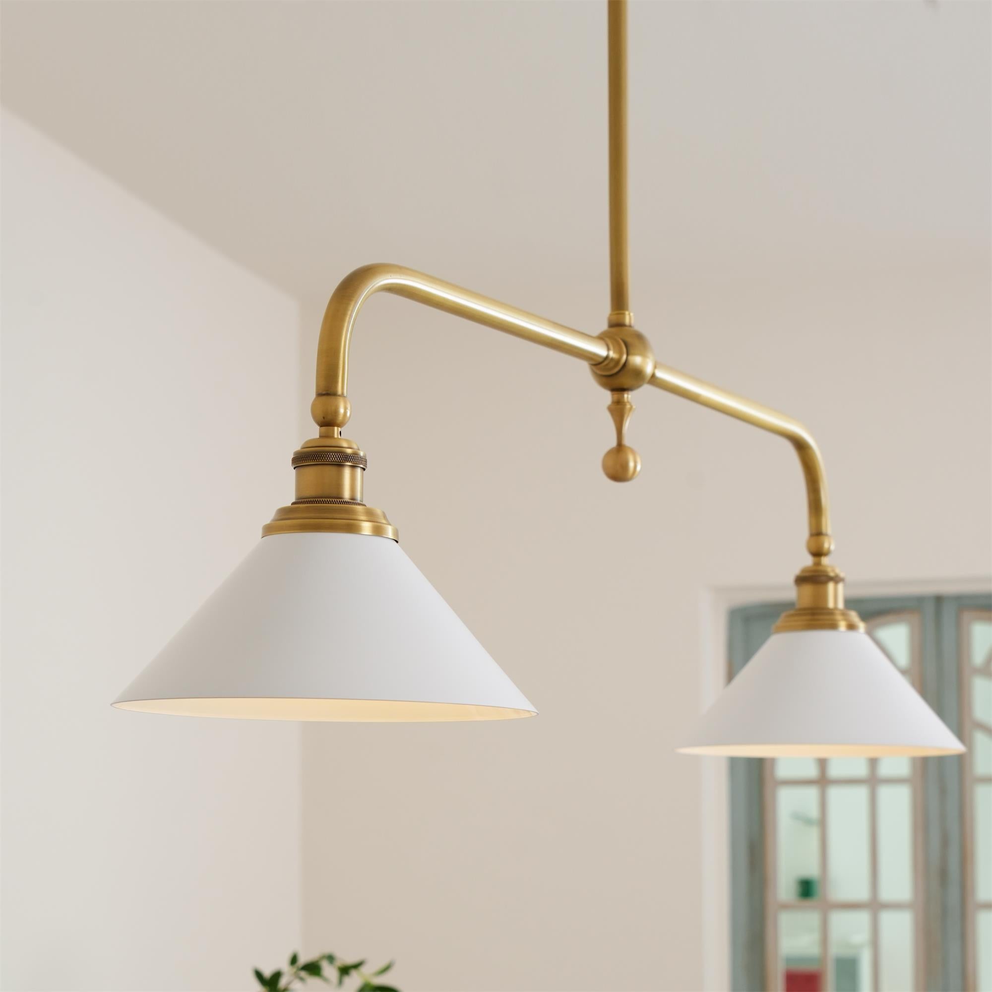 AstraVex Vintage Glass Pendant Light With White Shade OpalDwell