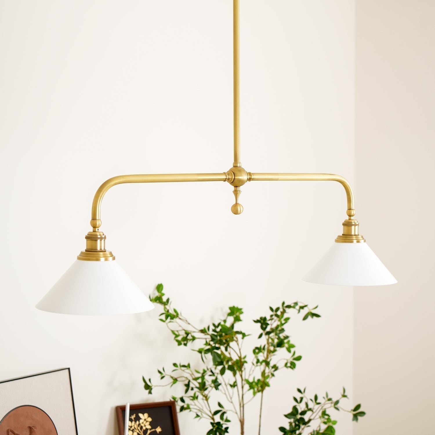 AstraVex Vintage Glass Pendant Light With White Shade OpalDwell