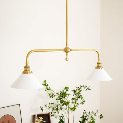 AstraVex Vintage Glass Pendant Light With White Shade OpalDwell