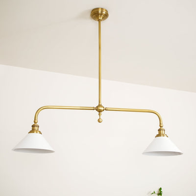 AstraVex Vintage Glass Pendant Light With White Shade OpalDwell