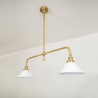 AstraVex Vintage Glass Pendant Light With White Shade OpalDwell