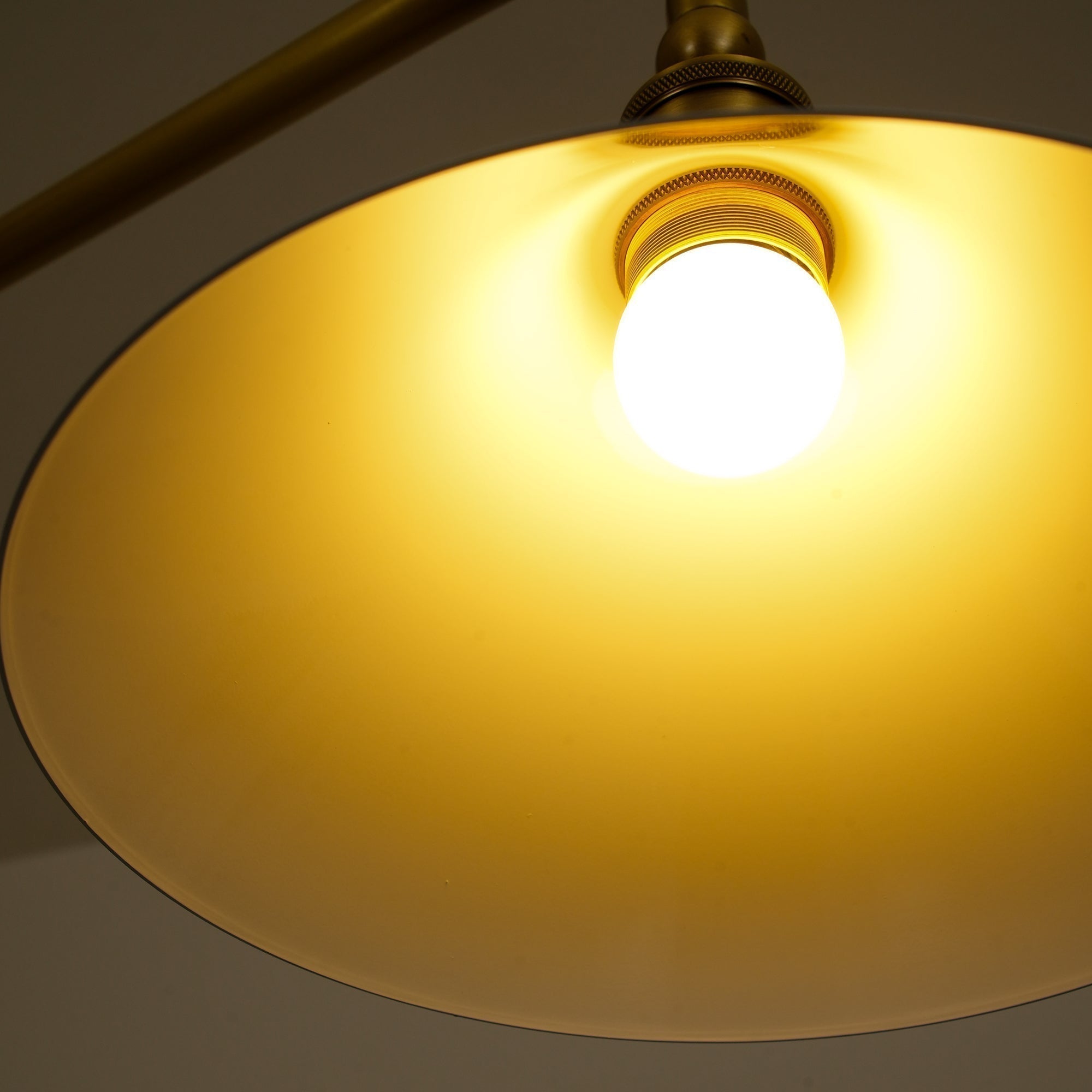 AstraVex Vintage Glass Pendant Light With White Shade OpalDwell