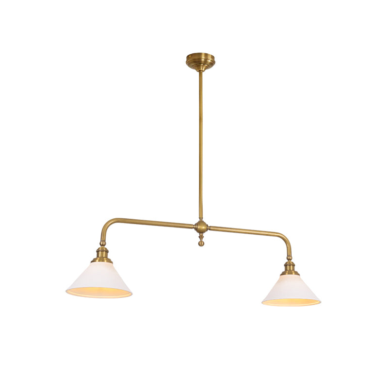 AstraVex Vintage Glass Pendant Light With White Shade OpalDwell