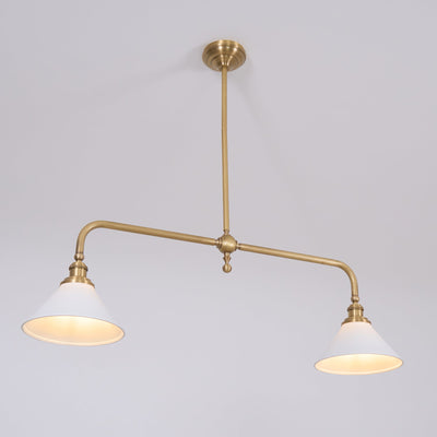 AstraVex Vintage Glass Pendant Light With White Shade OpalDwell