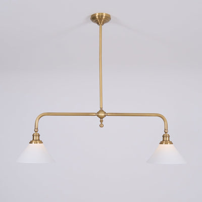 AstraVex Vintage Glass Pendant Light With White Shade OpalDwell