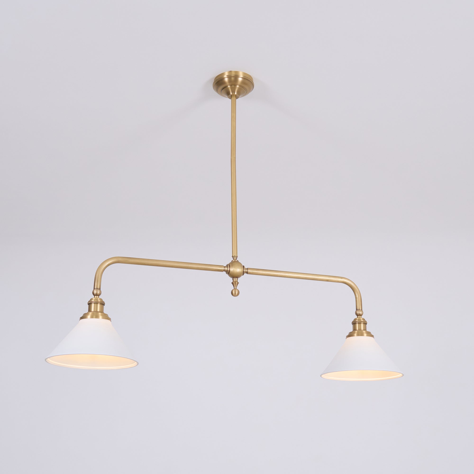 AstraVex Vintage Glass Pendant Light With White Shade OpalDwell