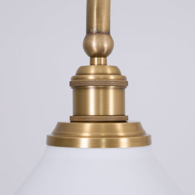 AstraVex Vintage Glass Pendant Light With White Shade OpalDwell