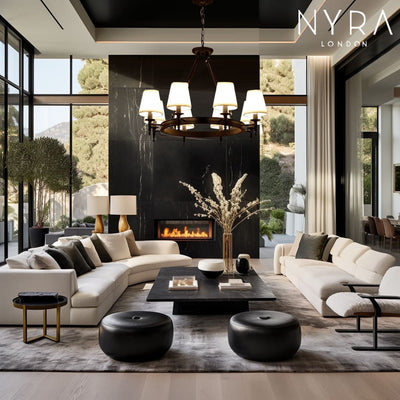 Liora | Linen Chandelier - OpalDwell