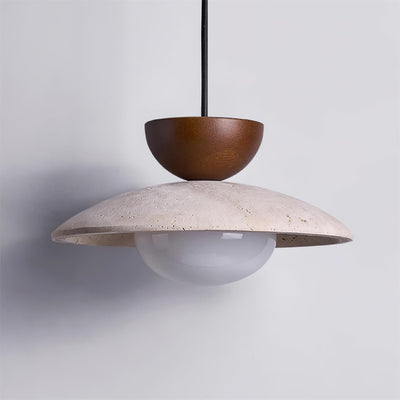Aurea Travertine Pendant Lights for Dining and Hallways - OpalDwell