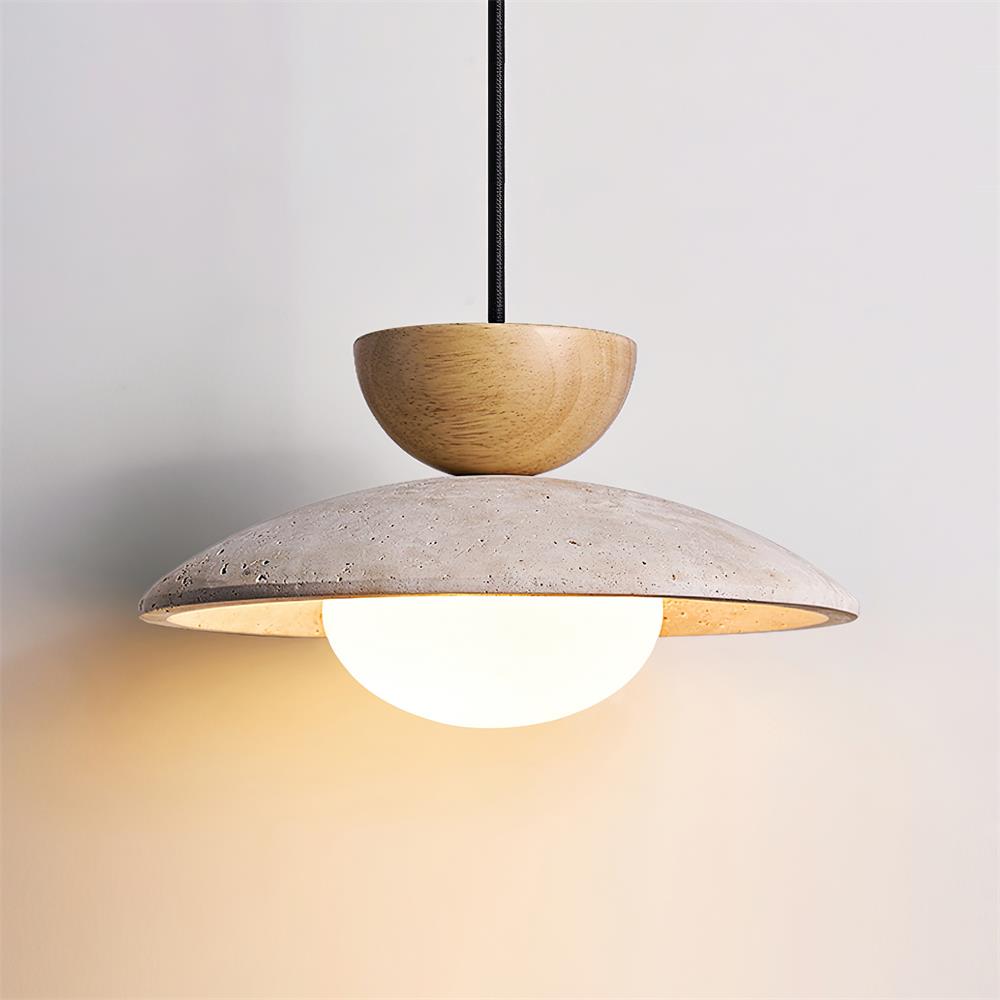Aurea Travertine Pendant Lights for Dining and Hallways - OpalDwell