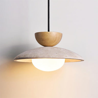 Aurea Travertine Pendant Lights for Dining and Hallways - OpalDwell