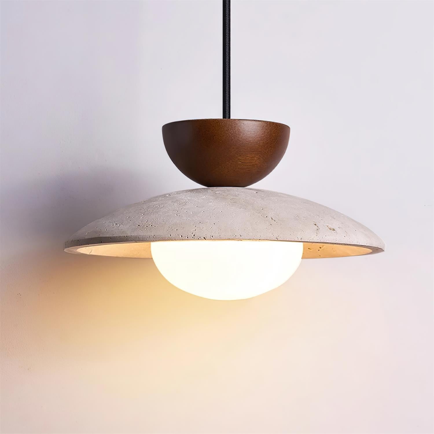 Aurea Travertine Pendant Lights for Dining and Hallways - OpalDwell