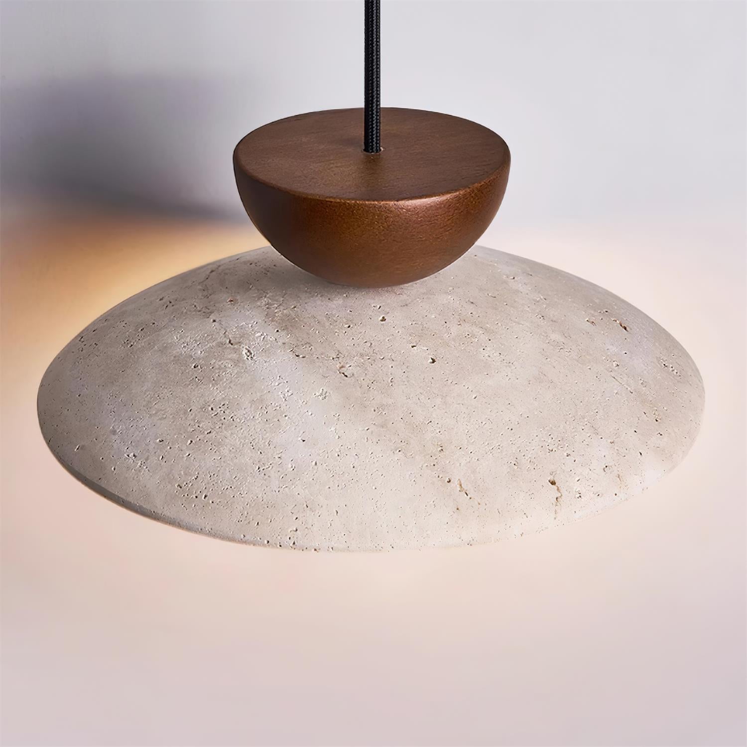 Aurea Travertine Pendant Lights for Dining and Hallways - OpalDwell