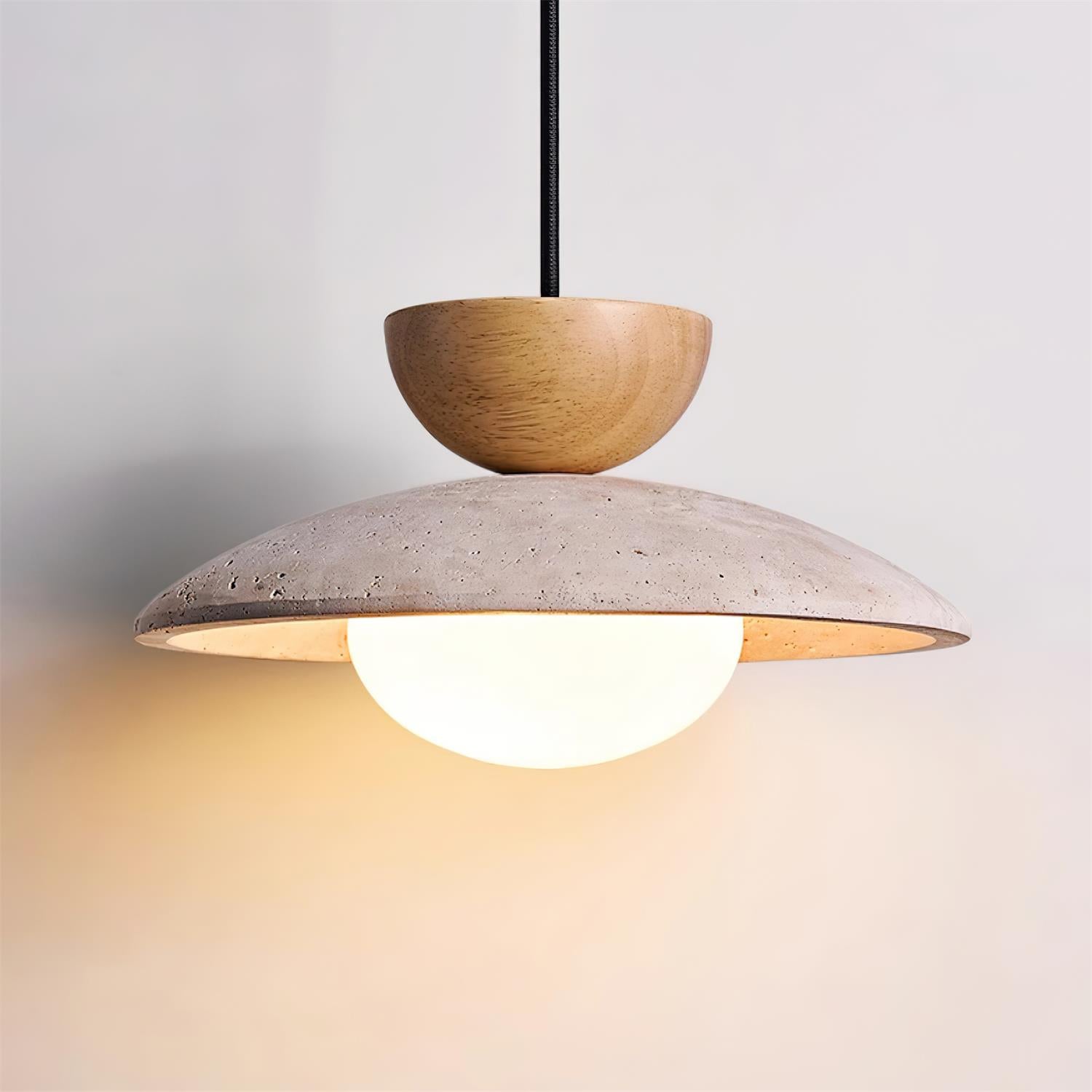 Aurea Travertine Pendant Lights for Dining and Hallways - OpalDwell