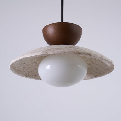 Aurea Travertine Pendant Lights for Dining and Hallways - OpalDwell